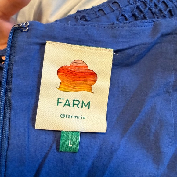 FARM Rio Richilier Eyelet Palm Midi Dress - Picture 5 of 8